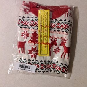 Hanna Andersson Dear Deer 4T long john PJs